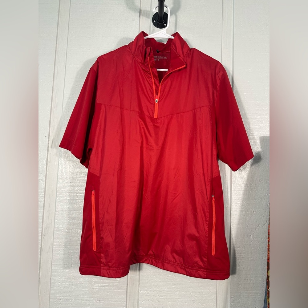 Nike Golf Res Short Sleeve 1/4 Zip Pullover Size Medium EUC